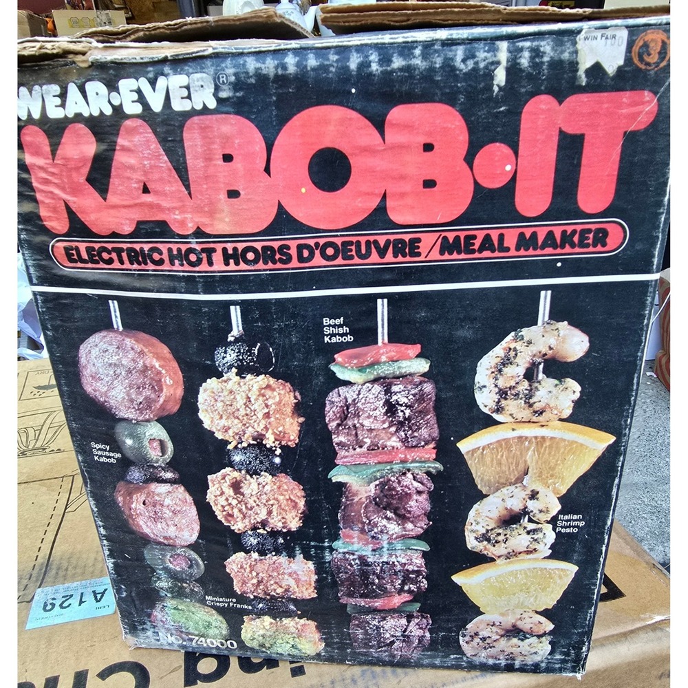 MCM Wear-Ever Kabob-It Electric Hot Hors‎ d'Oeuvre Meal Maker 74000 Yellow